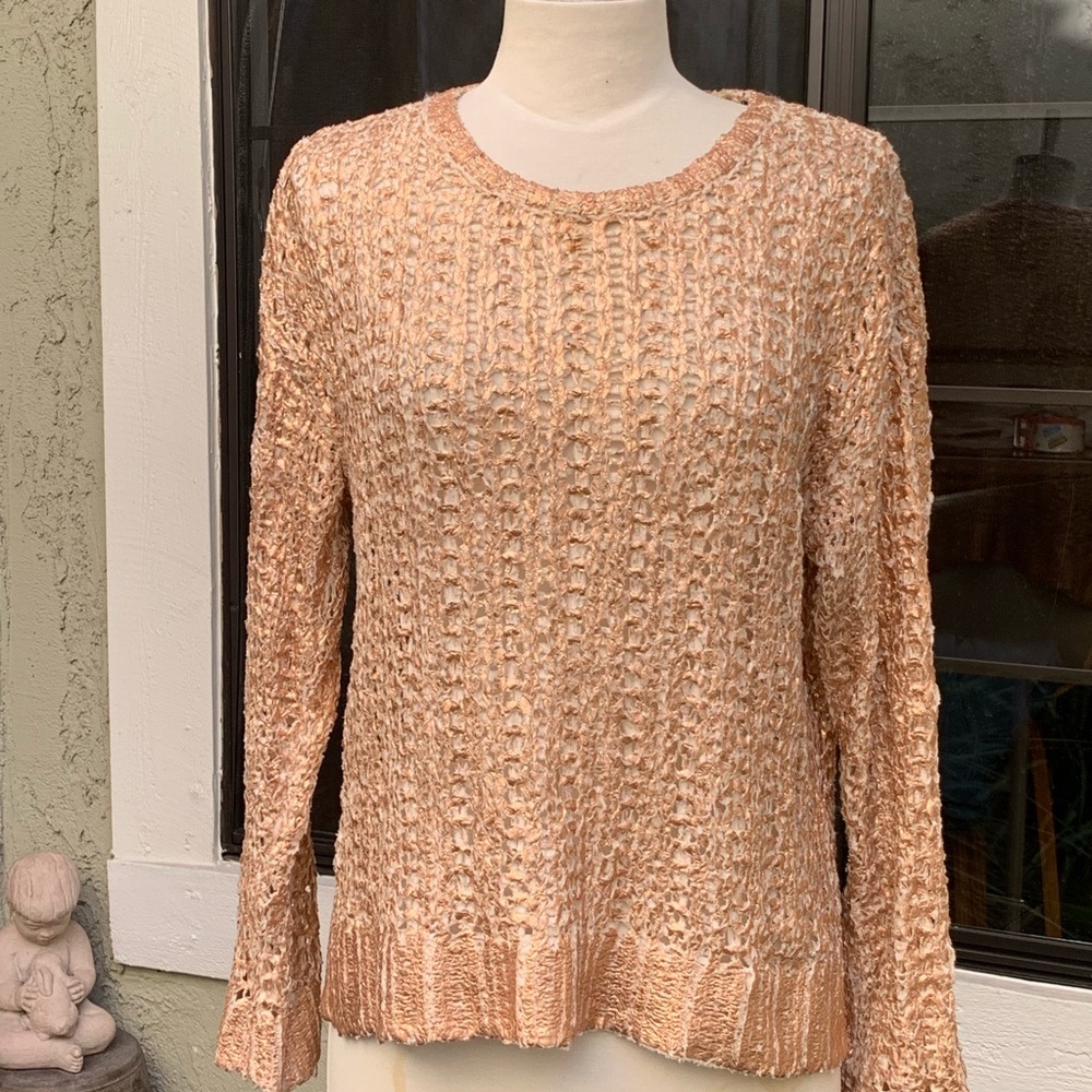 RACHEL by RACHEL ROY Painted Open Weave Sweater